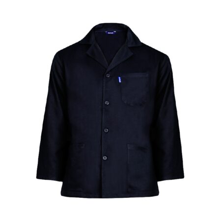 Veste de travail homme, fermeture boutons boutonnières