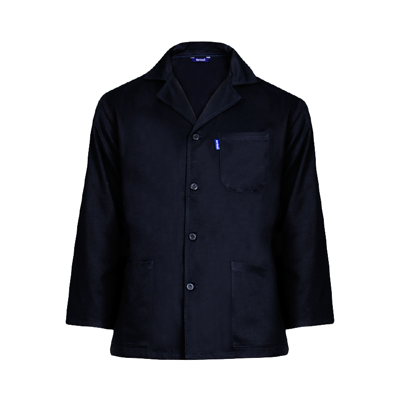 Veste de travail homme, fermeture boutons boutonnières