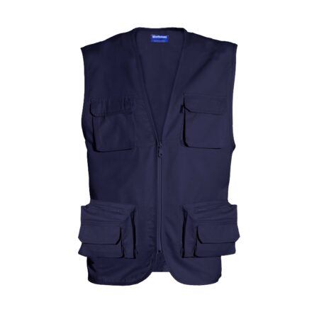 Gilet de travail homme avec épaules surpiquées