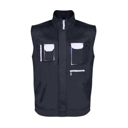 Gilet de travail bicolore homme