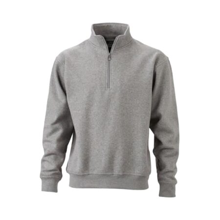 Sweatshirt col montant avec zip