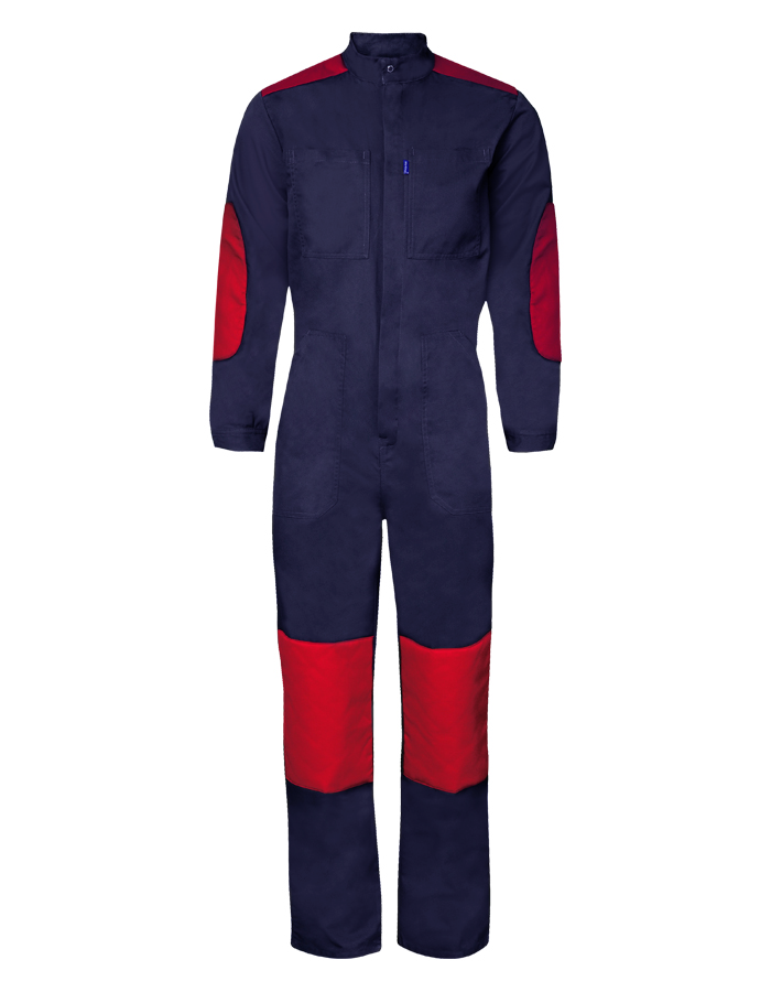 Combinaison de travail homme, renfort genou avec tissu matelassé