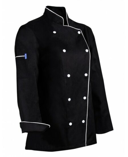 Veste de cuisine plastron double contrasté (Femme)