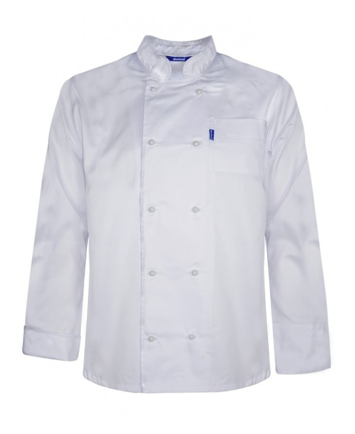 Veste de cuisine homme col officier